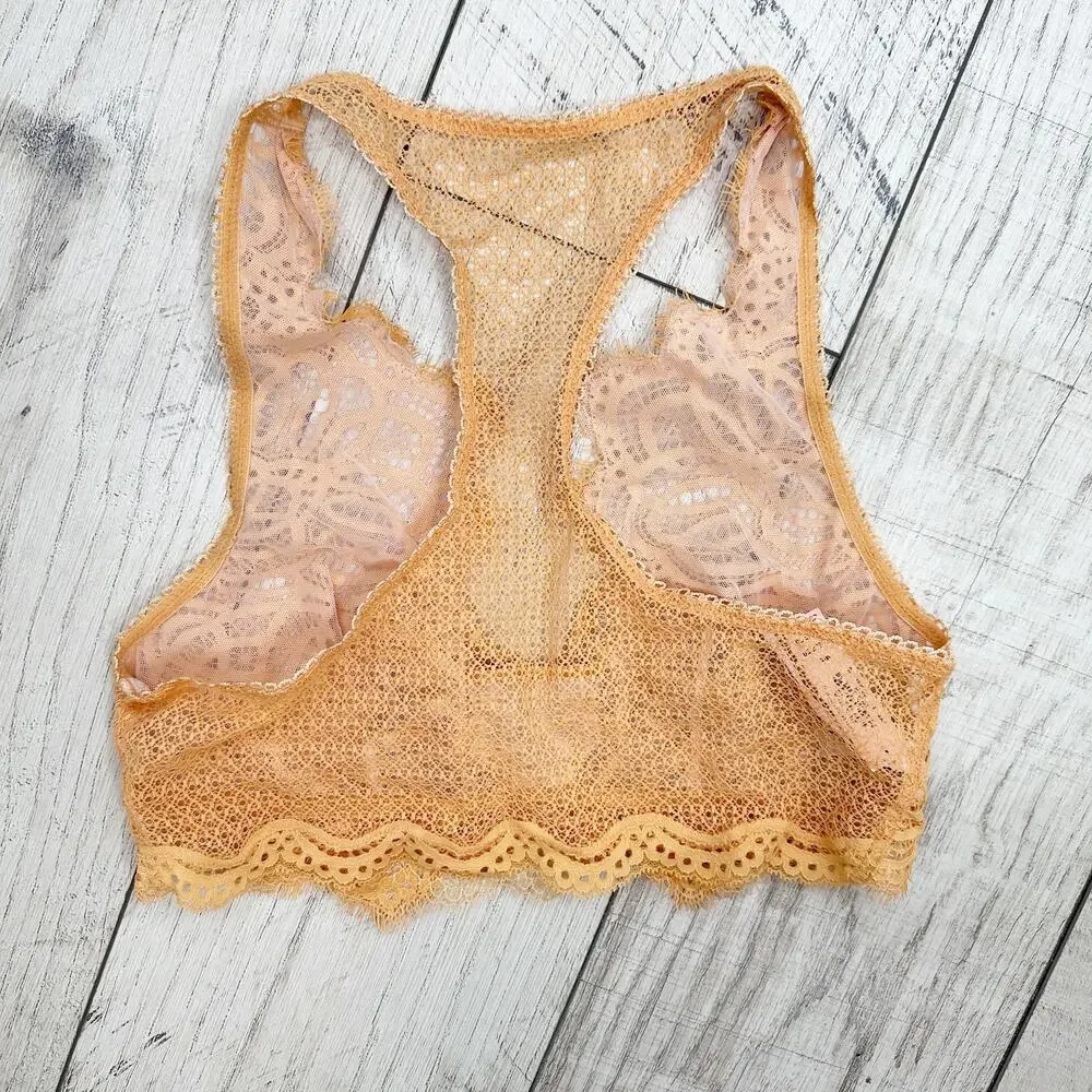 Victoria's Secret Dream Angels Bralette Orange Papaya Medium NWT Festival Boho - Picture 3 of 7